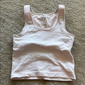 Lululemon Athletica Soft Pink Ribbed Tank Top